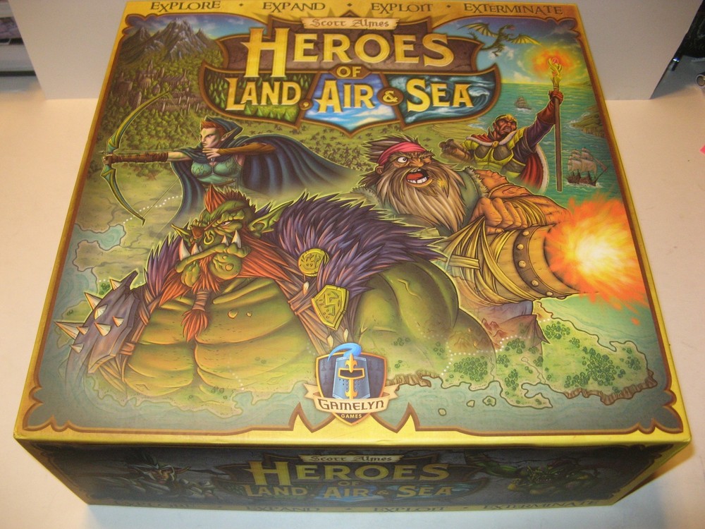 Heroes of Land,Air&Sea Deluxe Edition core board game painted heroes Gamelyn