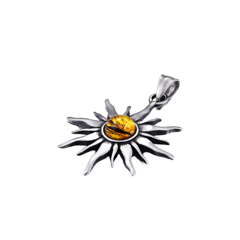 Man Pendant Necklace Retro Pendant Necklace Man Pendant Choker