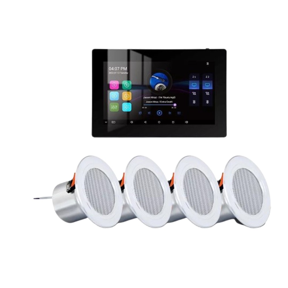 25W Bluetooth Wall Amplifier Ceiling Speaker Stereo Home Theater Sound System