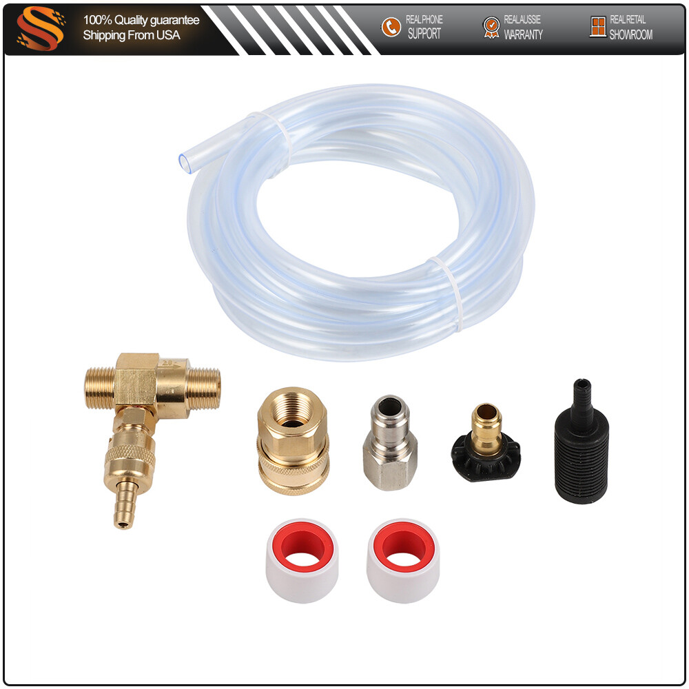 4500 PSI Black Nozz Downstream Injector Kit for Pressure Washer with Siphon Hose