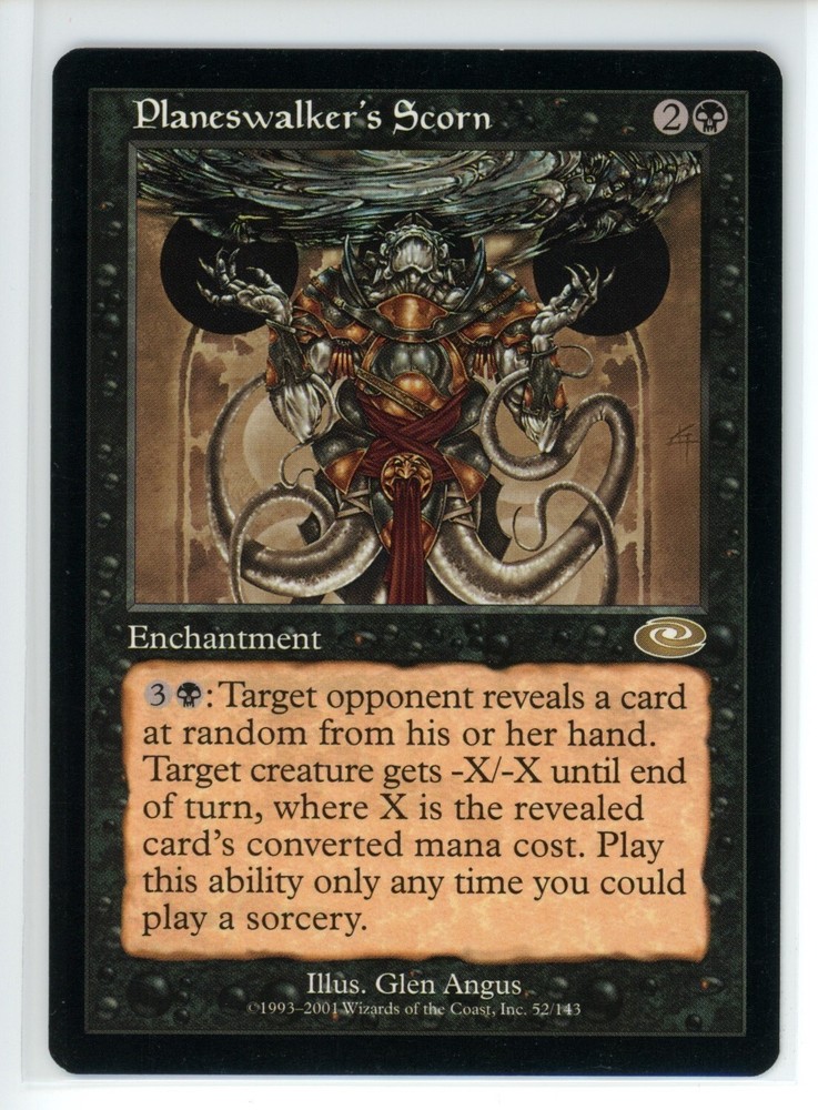 PLANESWALKER'S SCORN Planeshift #52 PLS(LP)(MTG)