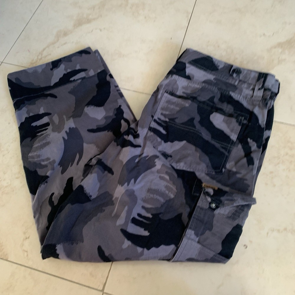 Lucky Brand Dungarees Men's Camo Cargo Pants Size 36 X 32