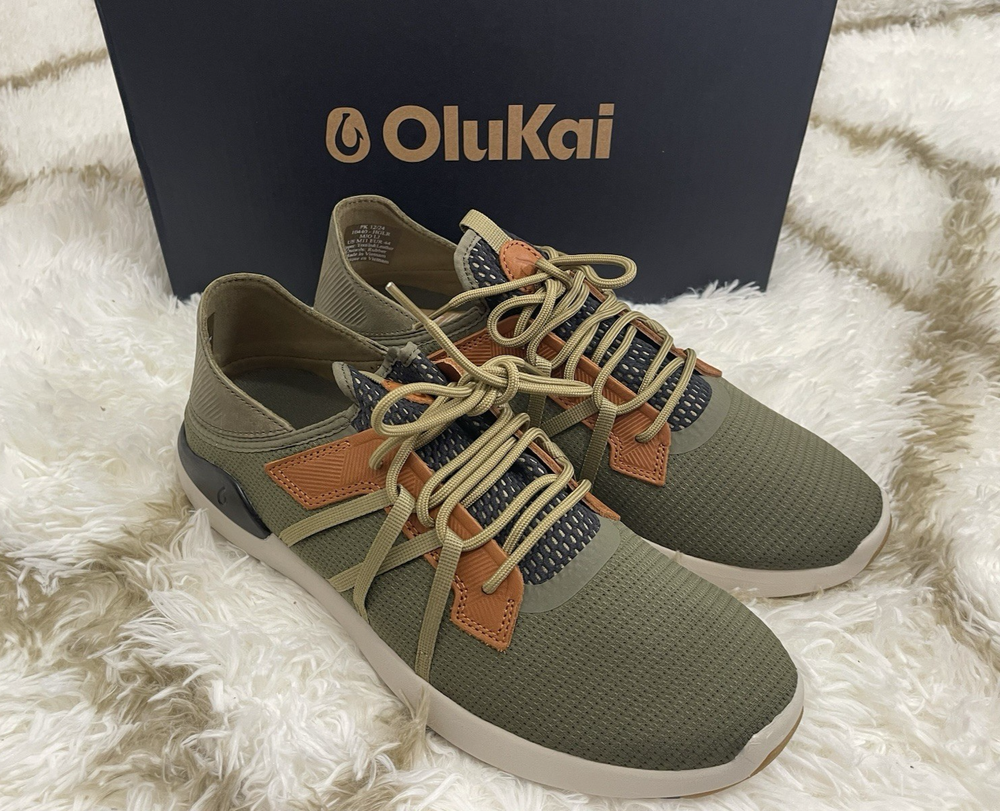 🧡*Brand New*Olukai Mio Li Men's Size 11 Hunter/Lava Rock Lightweight Shoes $140