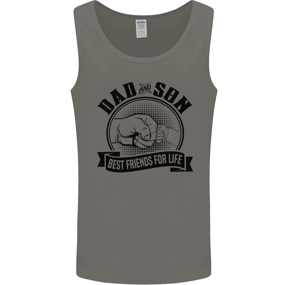 Dad & Son Best Friends For Life Mens Vest Tank Top