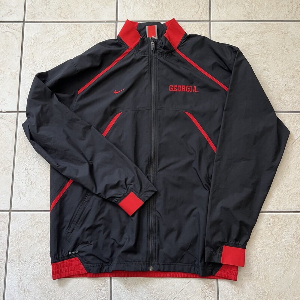 Vintage Nike Georgia Bulldogs Windbreaker Jacket Mens Medium Y2K UGA NCAA
