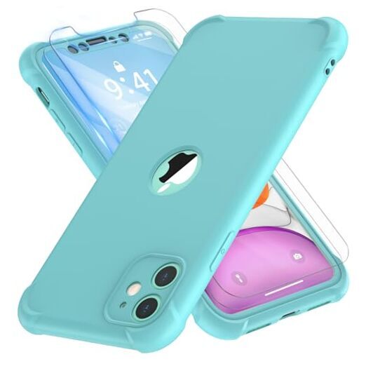 ORETECH for iPhone 11 Case, with[2 x for iPhone 11 - 6.1 inch Mint Green