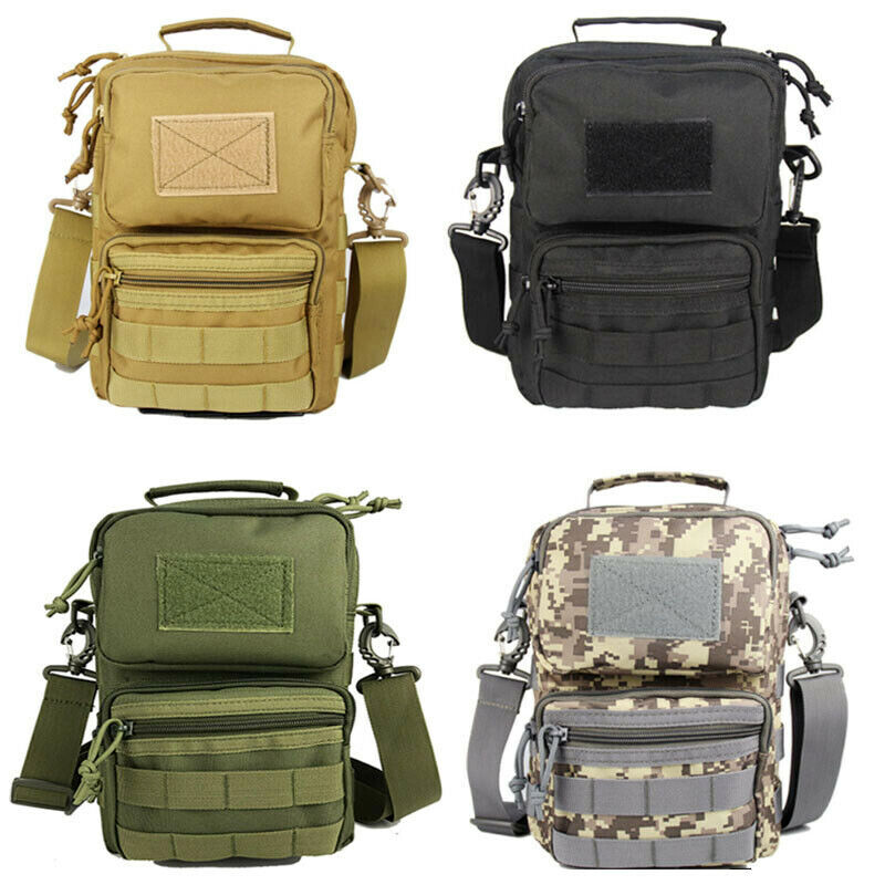 Outdoor Tactical Molle Shoulder Messenger Bag for Camping Hiking Riding