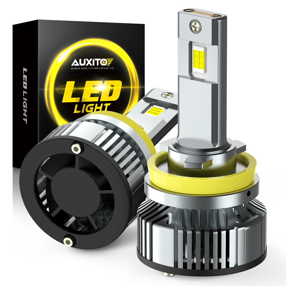 AUXITO H11 LED Headlight Fog Bulb White Low Beam Conversion Kit 40000LM Bright M