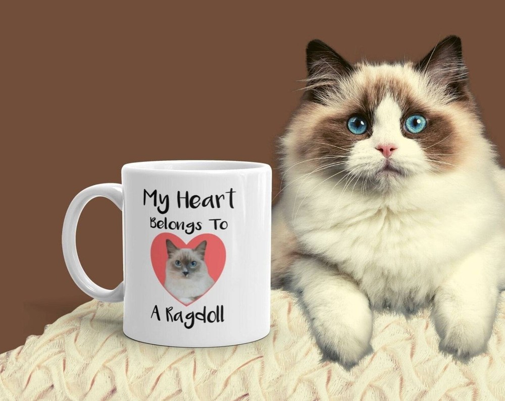 Ragdoll Cat Coffee Cup My Heart Belongs To A Ragdoll Ragdoll Cat Mug Gift For