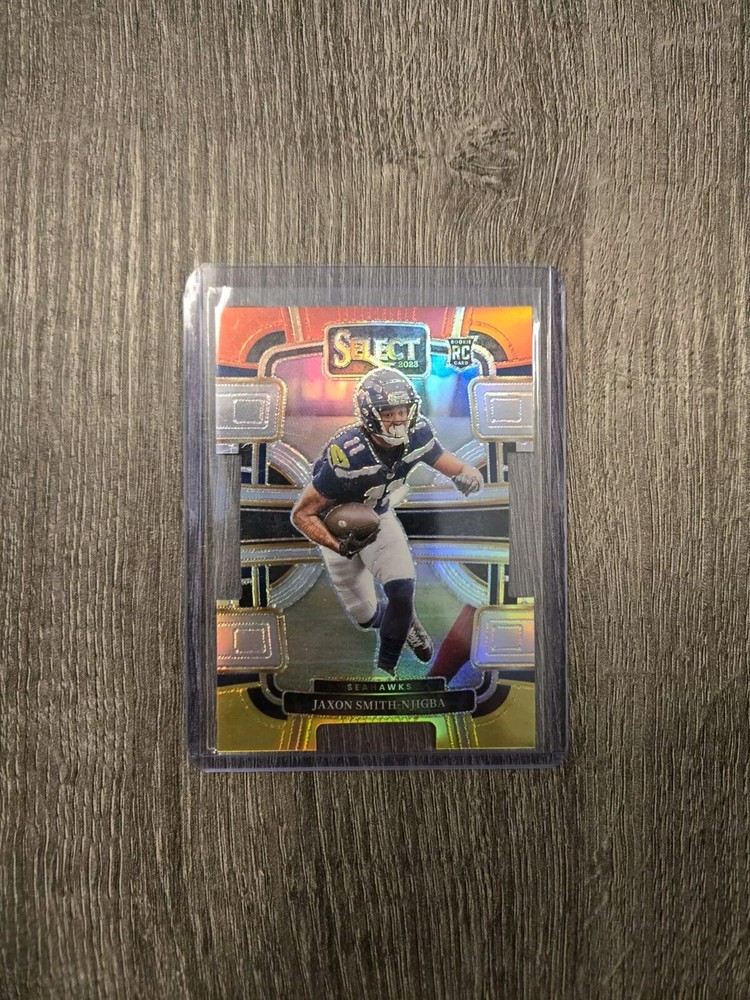 2023 Panini Select - Concourse Red & Yellow Prizm Die-Cut #87 Jaxon Smith-Njigba