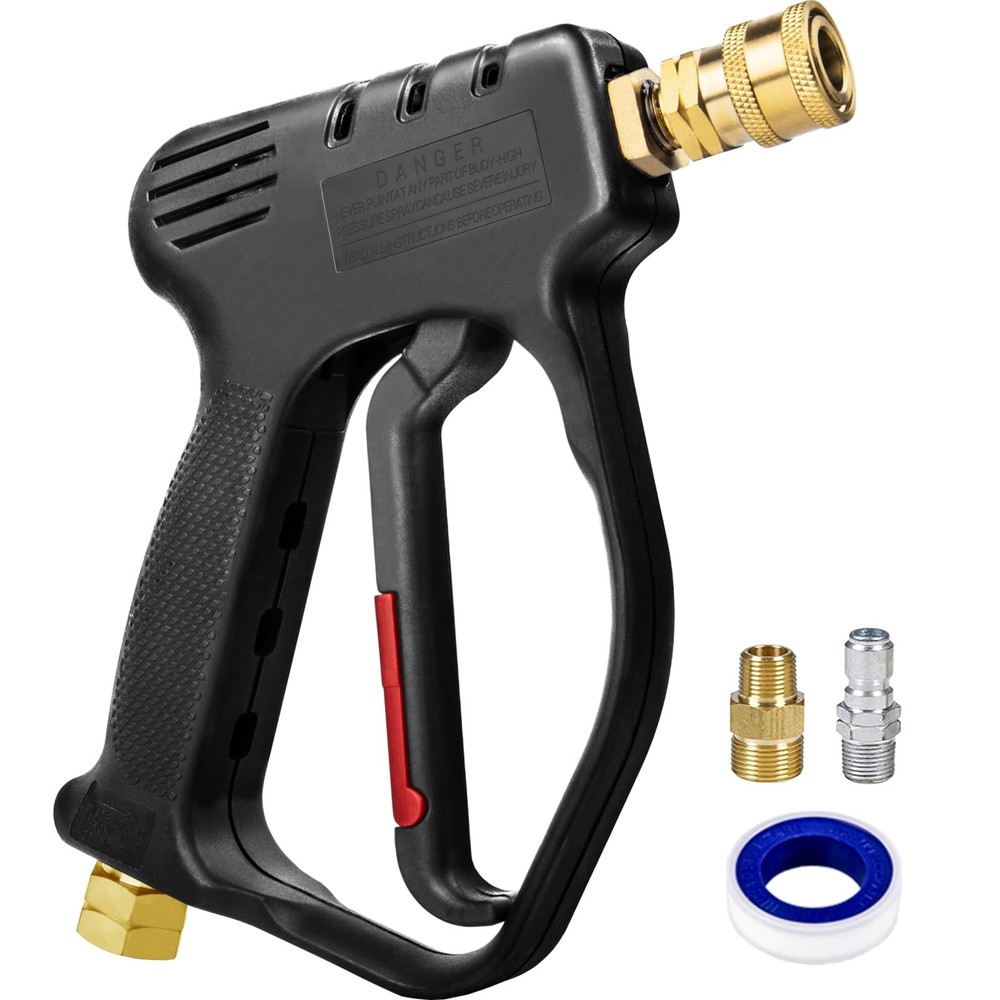 High-Power 4000 PSI Short Pressure Washer Gun with 10.5 GPM Flow