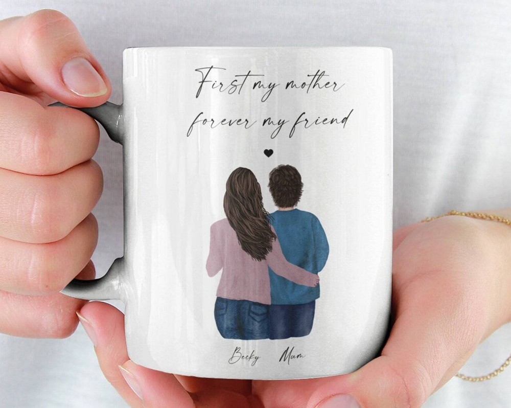 Personalised Mum Tea Coffee Cup Custom Mother Daughter Gift  