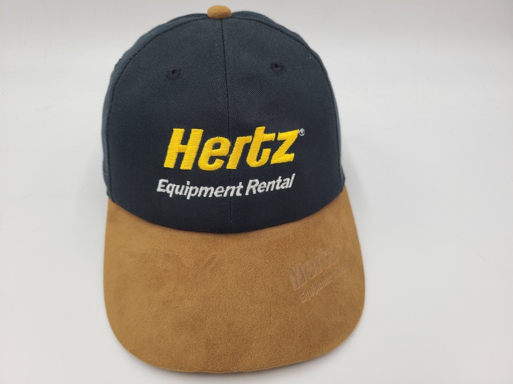 Vintage Hertz Equipment Rental K-Products Snapback Hat Cap Men Women Black Brown