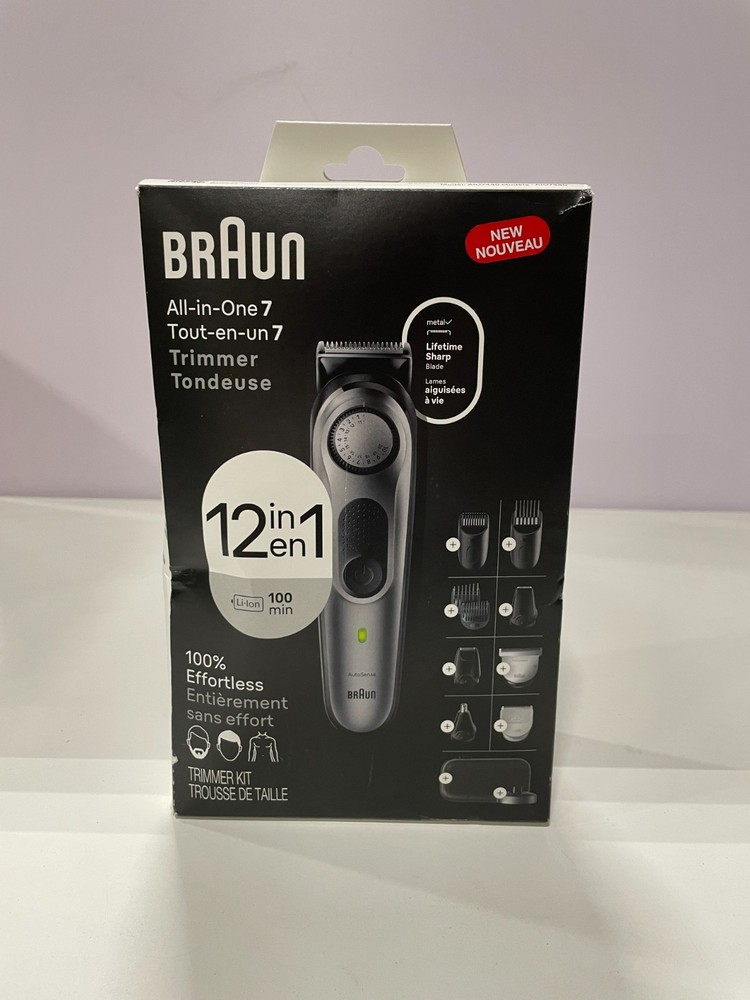 Braun Series 7 7440 All-in-One Trimmer for Hair Beard Body 12-in-1 Styling Kit