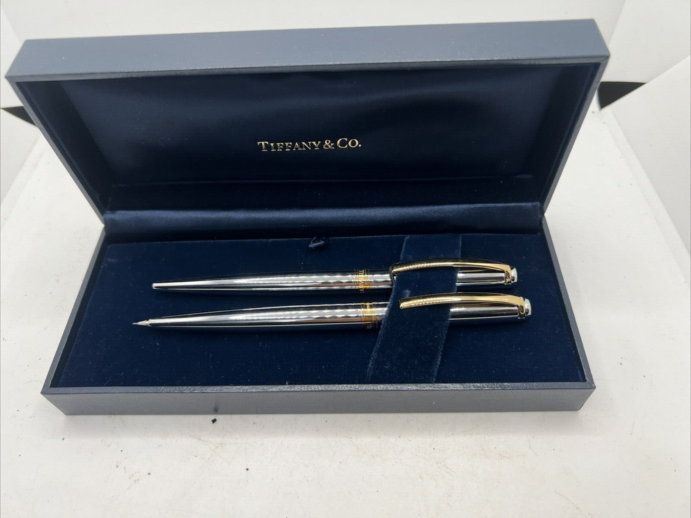 Vintage Original TIFFANY & Co. Ball Point Pen Pencil Set - Made in Germany