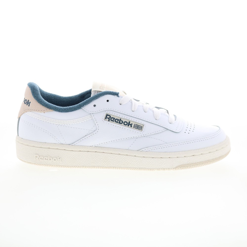 Reebok Club C 85 Women's White Leather Lace-Up Casual Sneakers