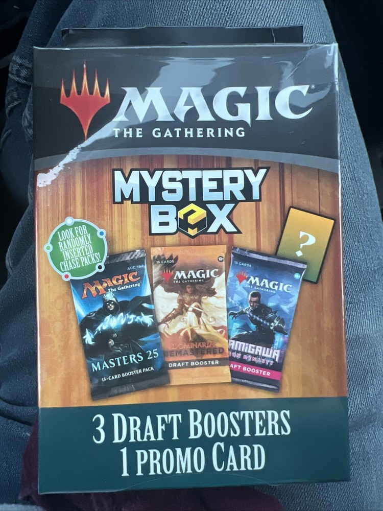 Magic the Gathering Mystery Box Sealed New (3 Draft Boosters, 1 Promo Card)