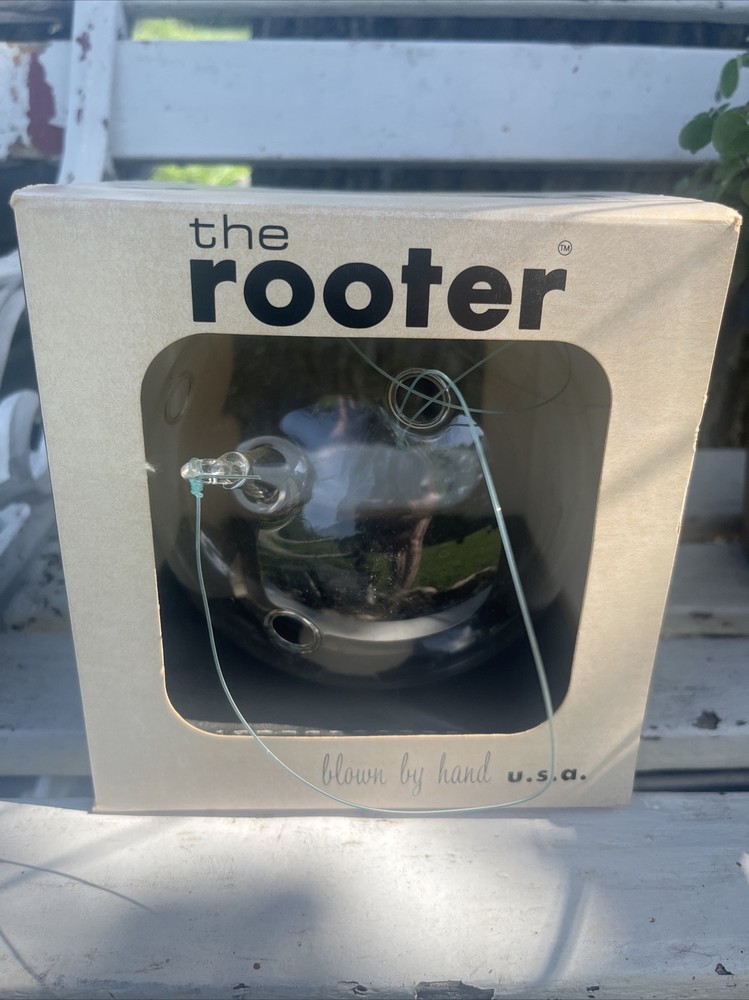 Vintage The Rooter Hand Blown Glass Hanging Plant Rooter Propagation 3-hole