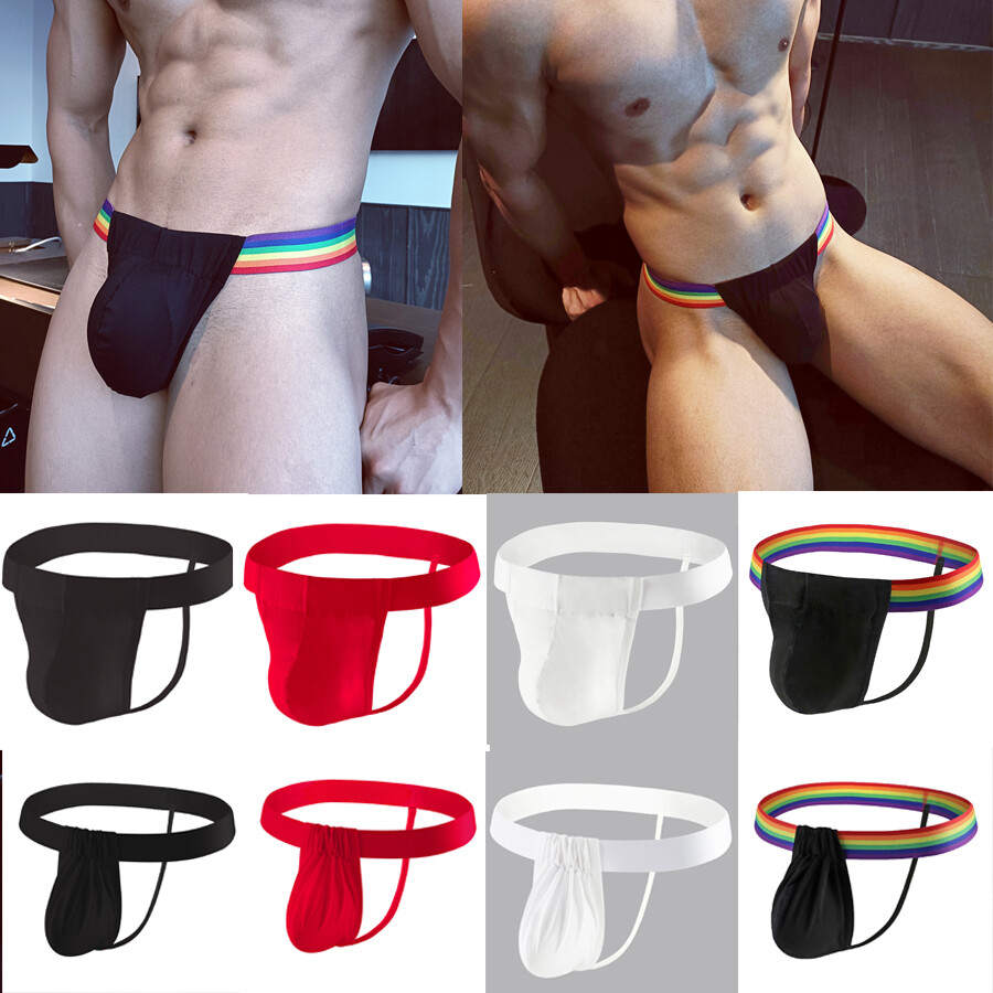 Men's G-String Thong Bulge Pouch Panties Bikini T-back Underwear Pants Briefs