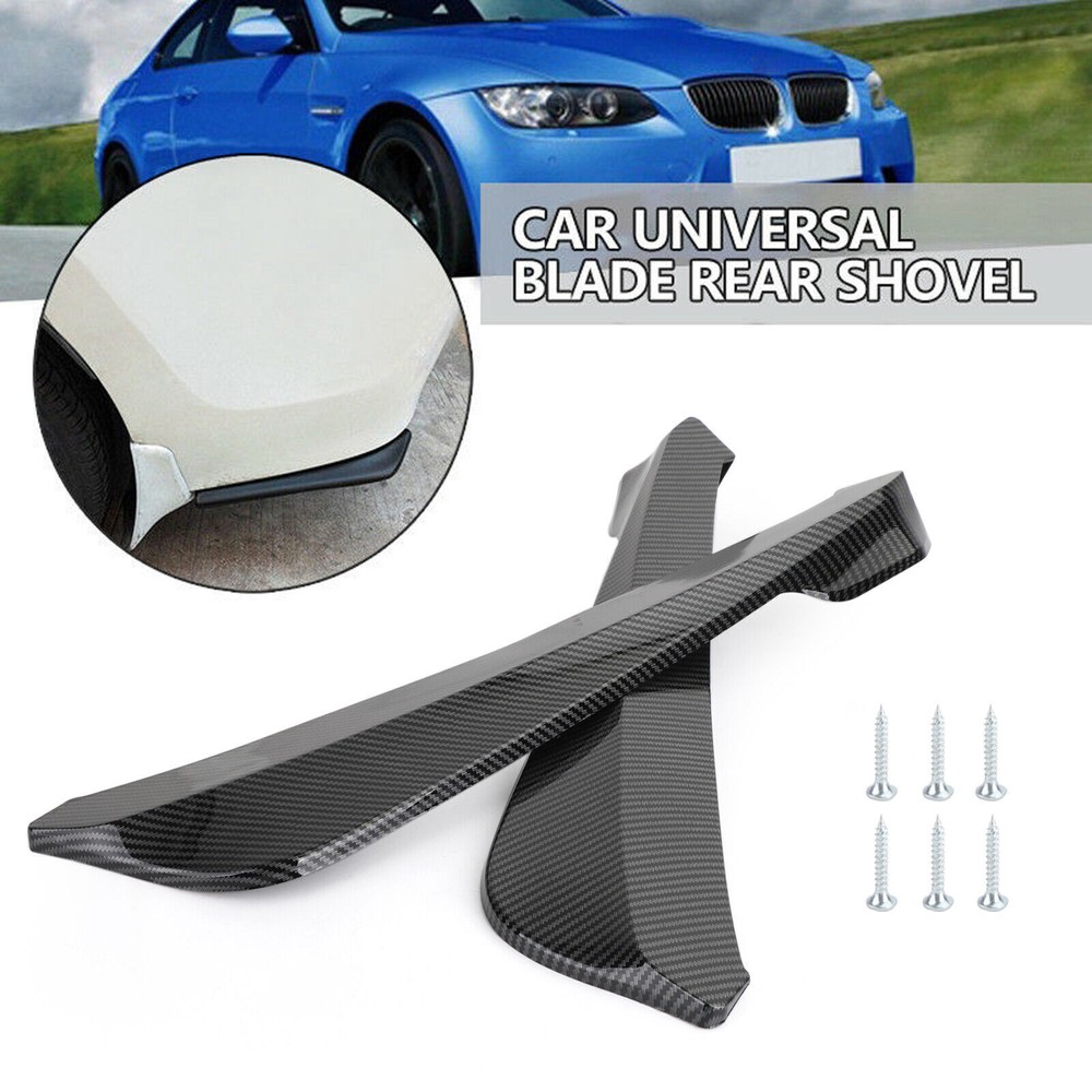 Carbon Fiber Rear Bumper Spoiler Lip Diffuser Canard for Car F1 Style