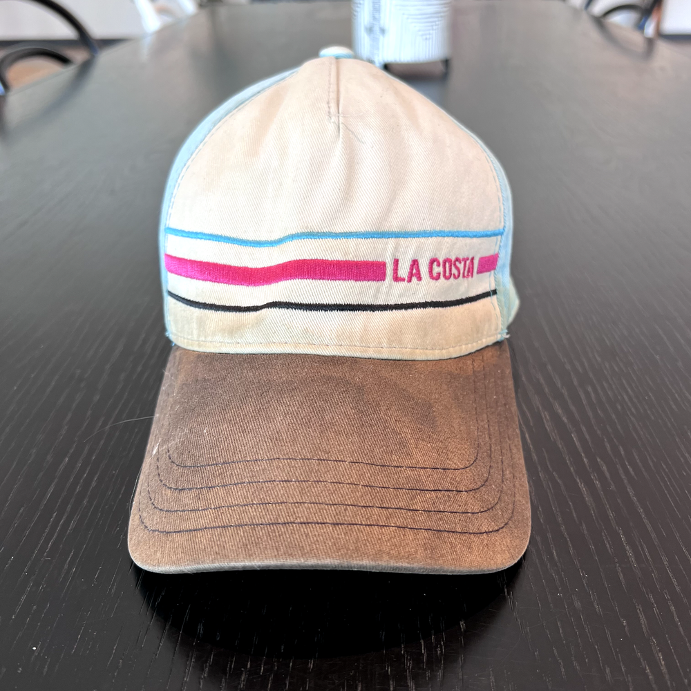 Pukka Hat Cap La Costa Strap Back White Blue Ppink Adjustable Surf Fishing