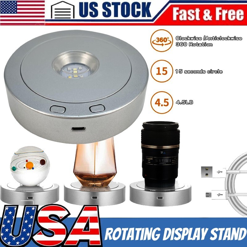 360 Rotating Electric Motorized Jewelry Photography Turntable Stand