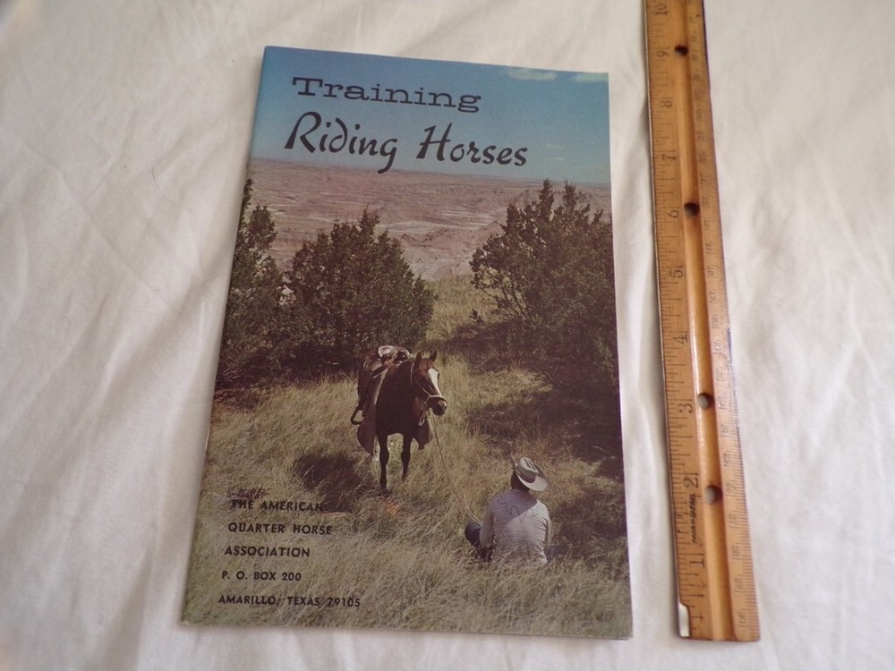 Training Riding Horses American Quarter Horse Association Vintage Booklet