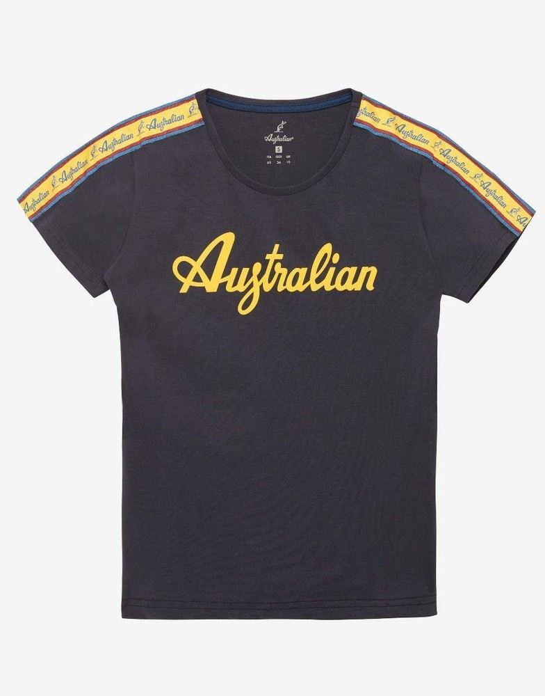 AUSTRALIAN T/SHIRT GIROCOLLO - BLU - I8086129-V.200