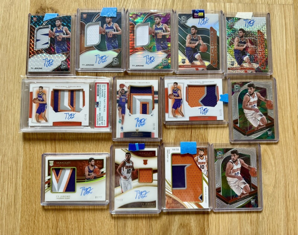 2019-20 Ty Jerome huge lot (192) RC PSA 10 auto patch RPA 1/1
