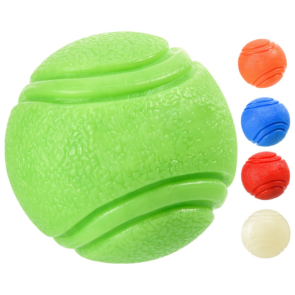 1.9'' Indestructible Solid Rubber Ball Dog Toy Training Chew Play Fetch Bite Toy
