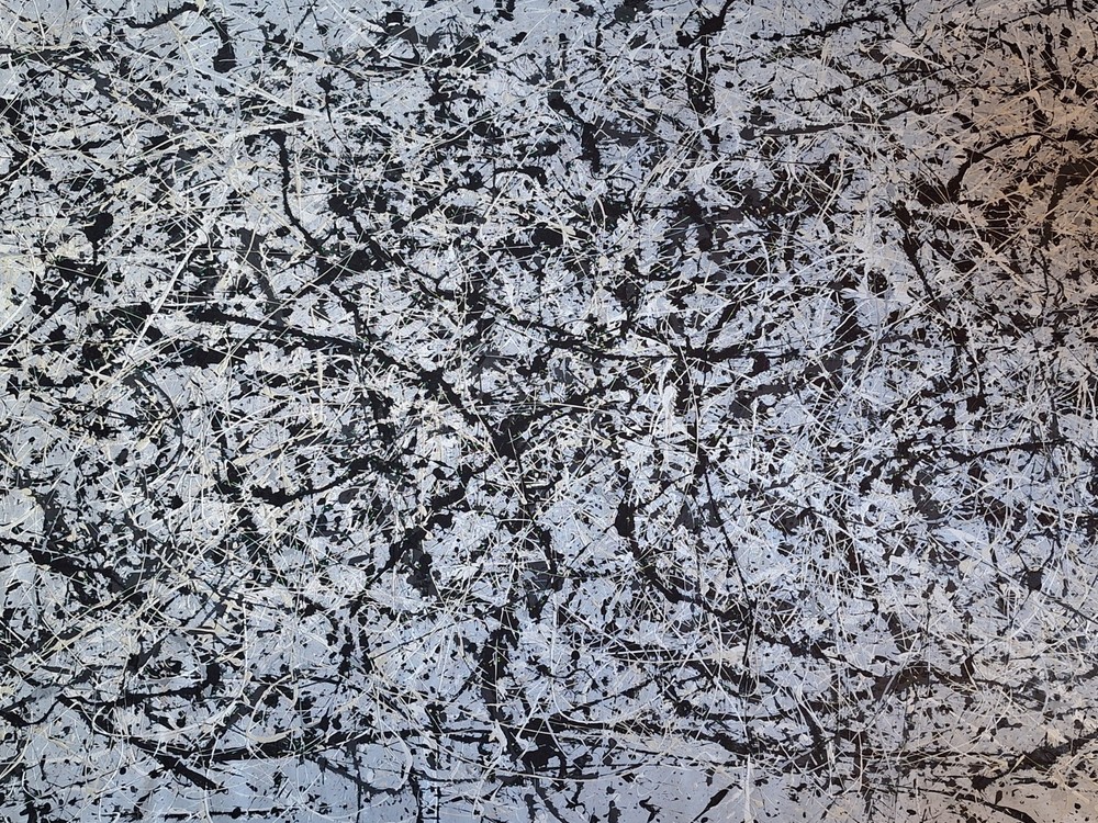 48x78 Original Abstract Action Painting jackson pollock style UNSTRETCHED Canvas