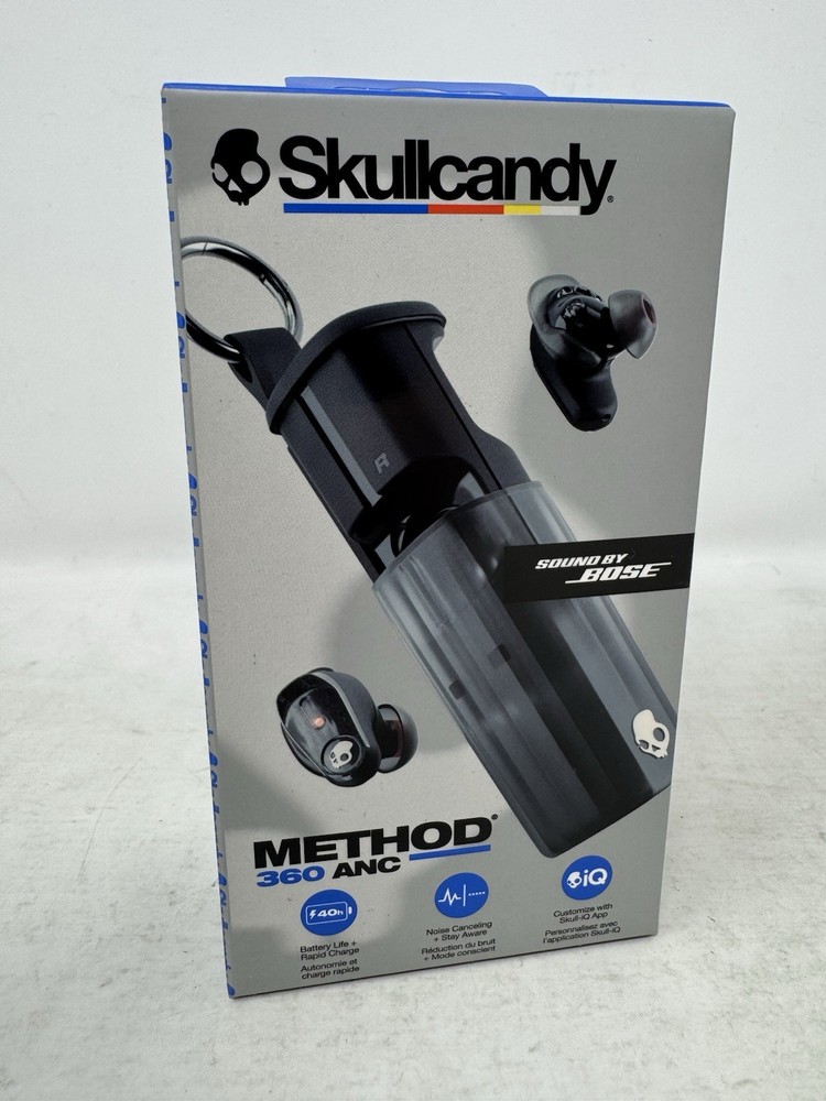 Skullcandy Method 360 ANC Wireless Earbuds with Bose Sound Sealed New