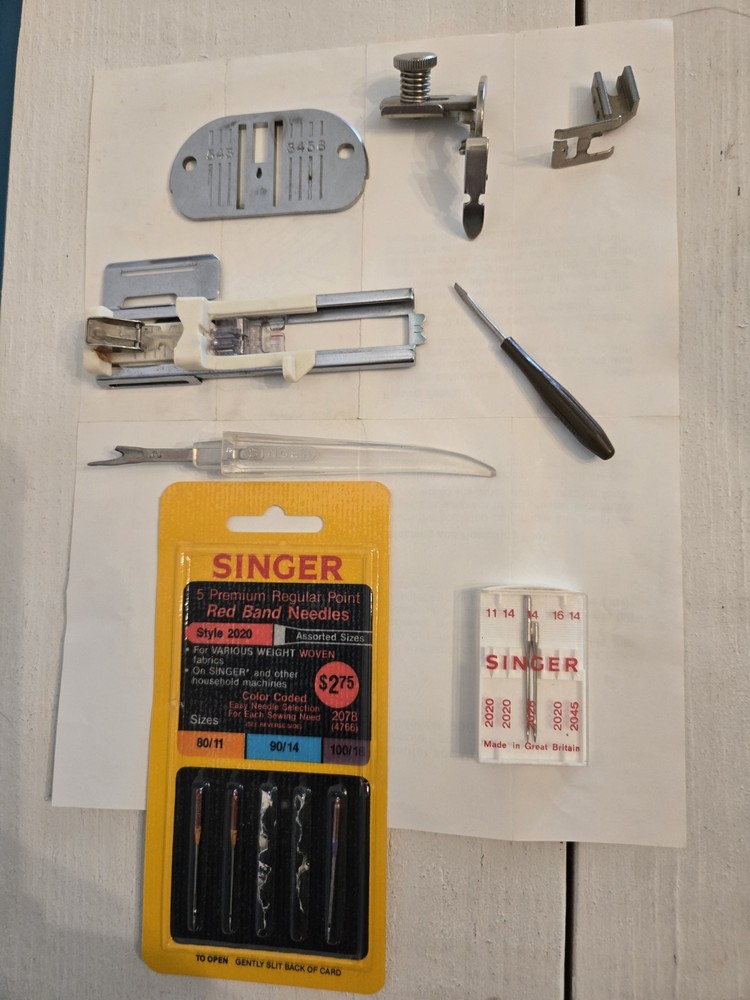 Singer Brand Sewing Accessories Kit with Buttons Zippers Needles and Tools