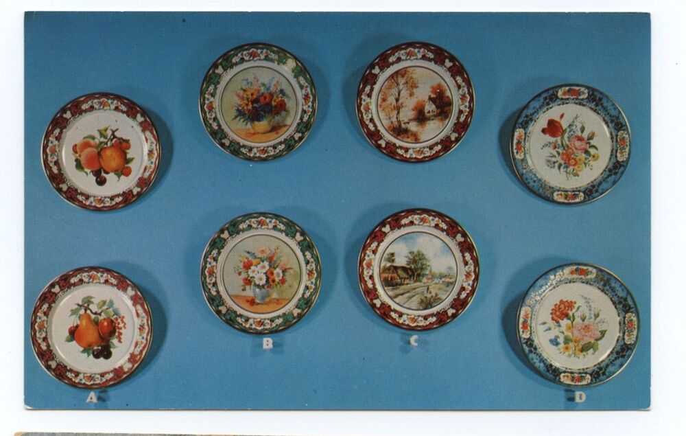 Dutch Wall Decoration Plates Daher New York Business Advertising Postcard