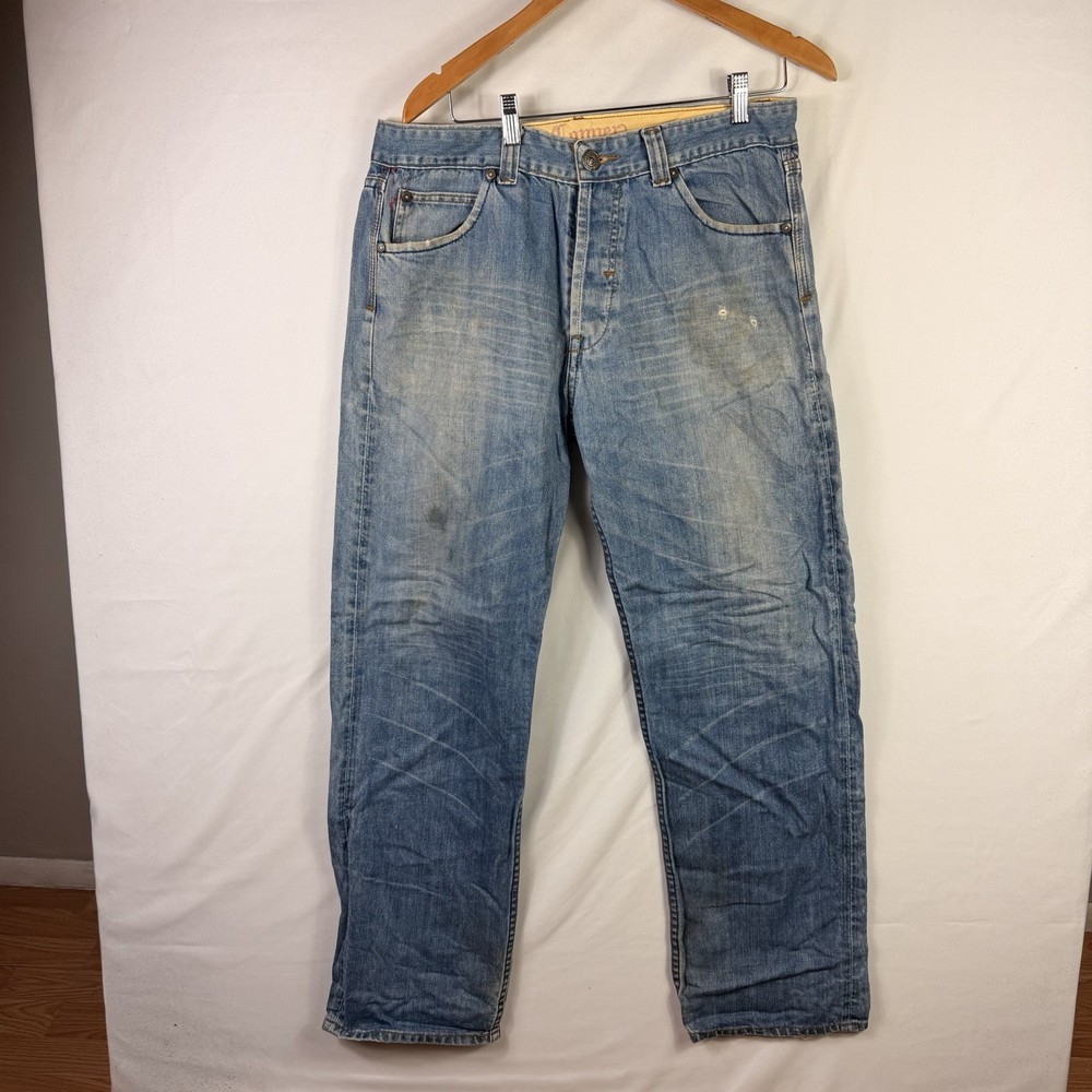 Levi’s Copper Edition Jeans Blue Straight Leg 34x33 Light Wash Denim Regular Fit