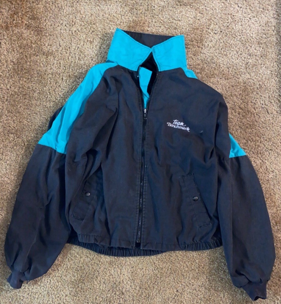 Vintage Retro Team Benchmark K Products Made In USA Sports Jacket XL