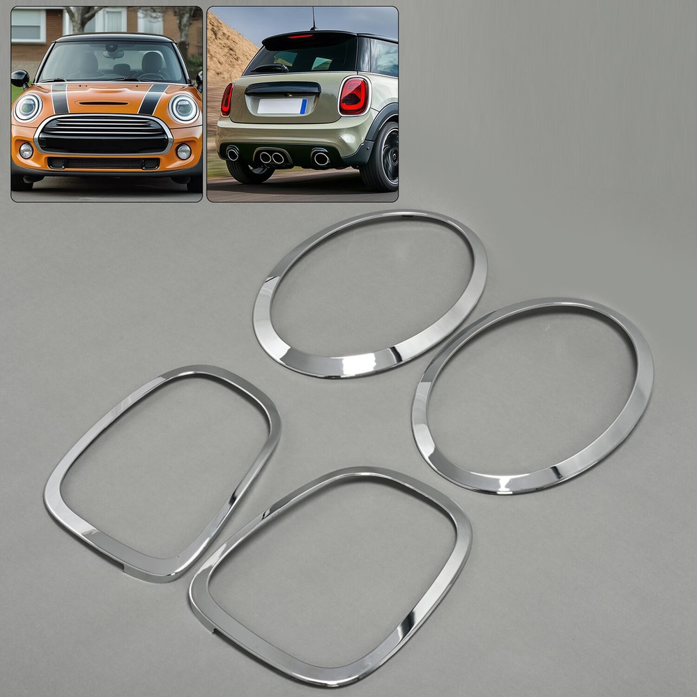 For Mini Cooper F55 F56 F57 2014-2021 Headlight+Tail Light Ring Bezel Cover Trim