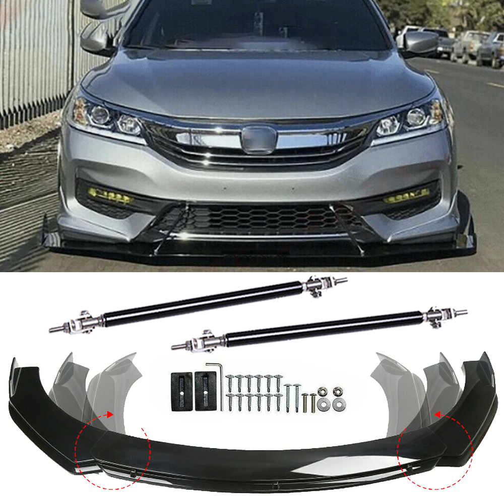 For Honda Accord Civic Front Bumper Lip Part Accessories Splitter Spoiler Body/