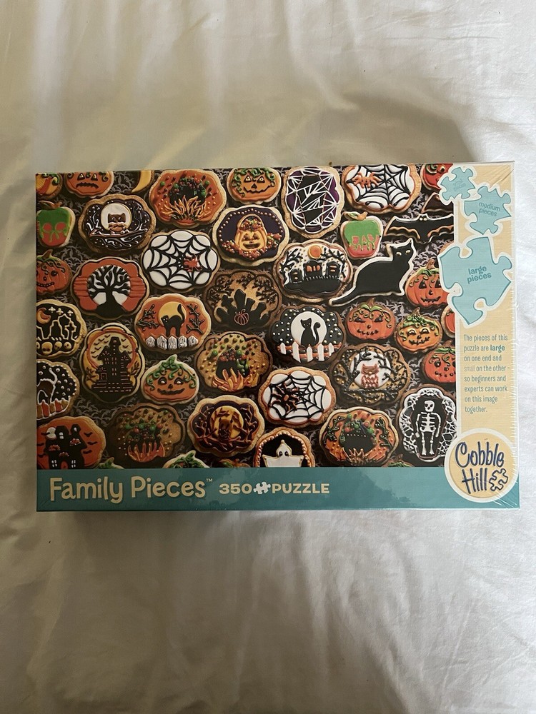 Cobble Hill Halloween Cookies Jigsaw Puzzle - 350 Family Pieces Factory Sealed