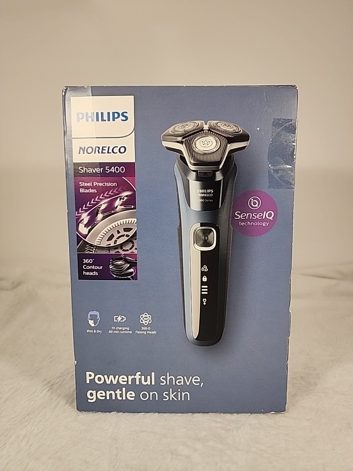 Philips Norelco 5400 Rechargeable Wet Dry Shaver with SenseIQ Technology