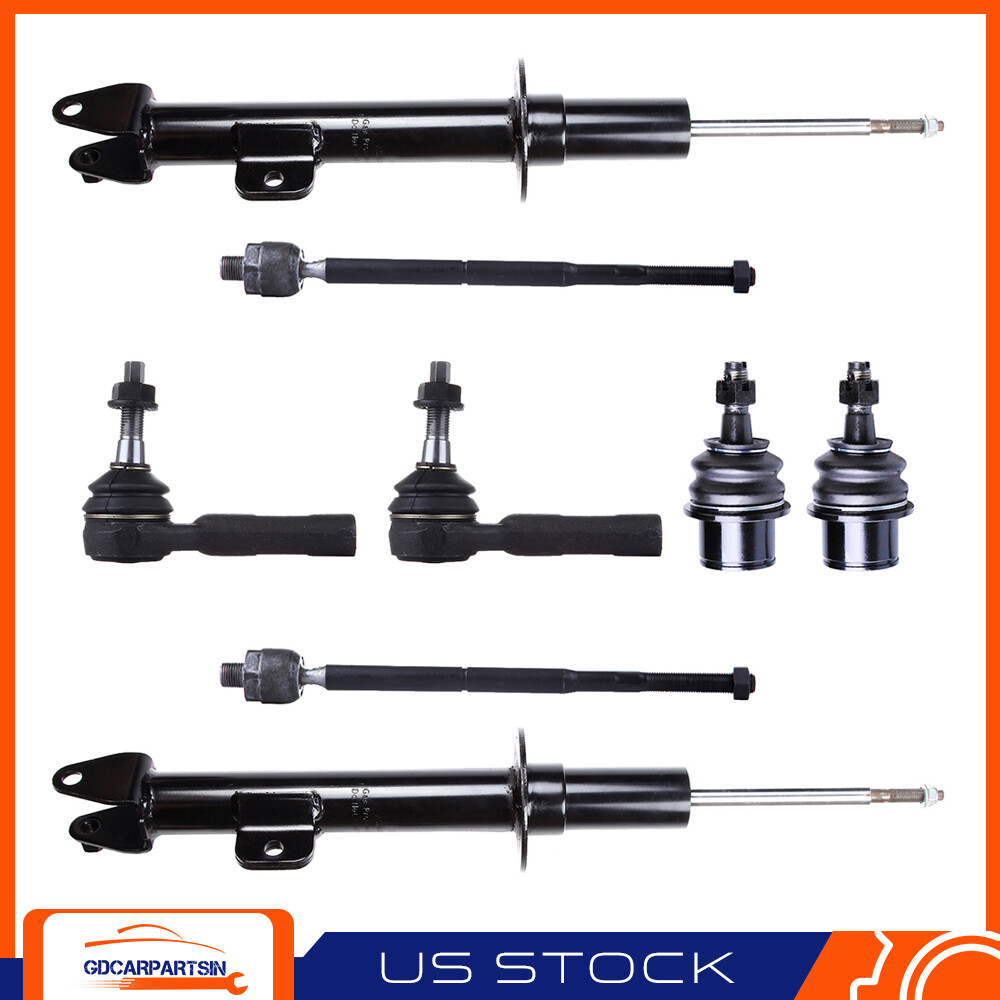 8pcs Front Suspension Kit Shock Absorbers Tie Rods Ball Joints For Dodge Chrysler