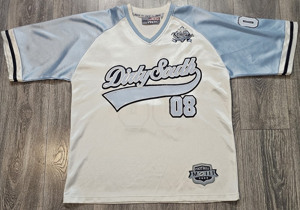 Vintage Y2K NYC 212 City Series Collection Dirty South 08 Football Jersey Mens L