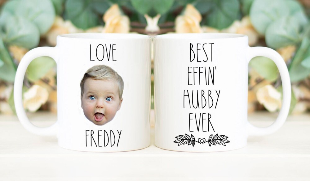 Best Effin' Hubby Ever Mug Father's Day Gift Personalized With Photo Of Kids
