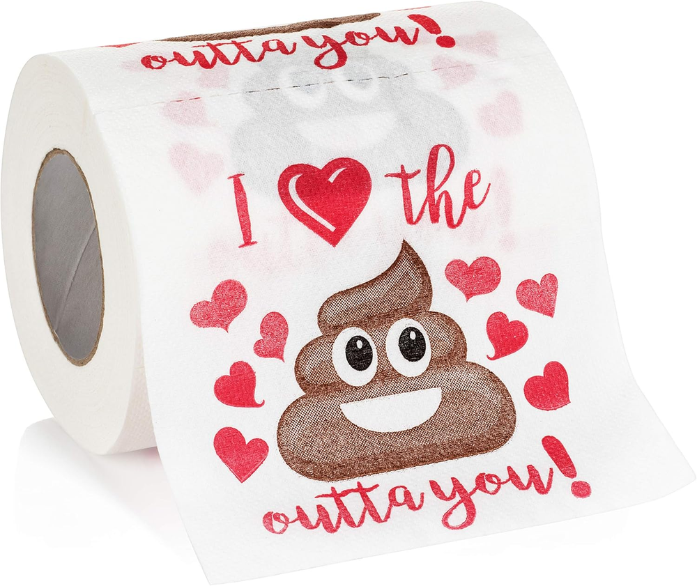 Romantic Novelty Toilet Paper for Valentine's Day - Fun Gag Gift