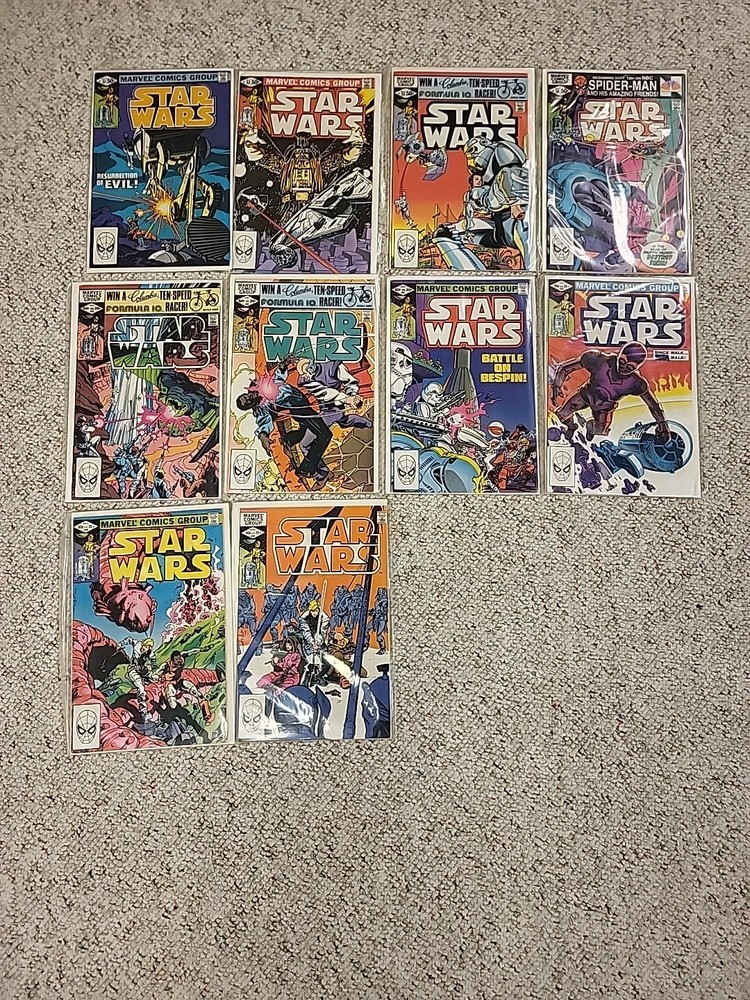 STAR WARS Lot of 10 #51-60 Marvel Comics 1982