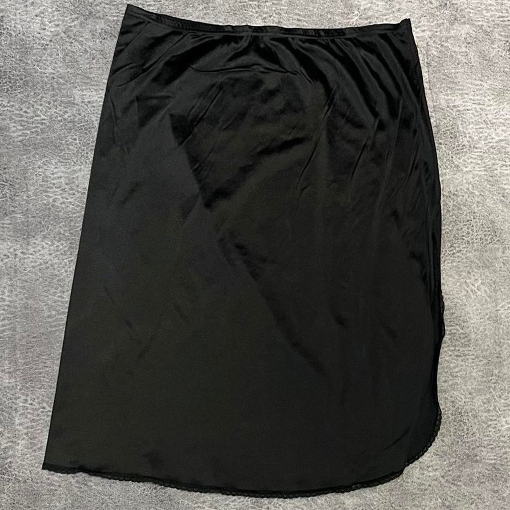 Vintage vassarette midi slip skirt