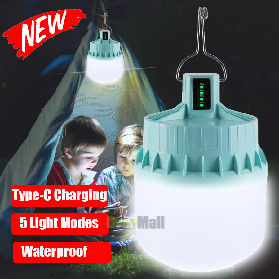 Mejor Luces de Camping Recargable Luz Lampara Emergencia Linterna LED Camping