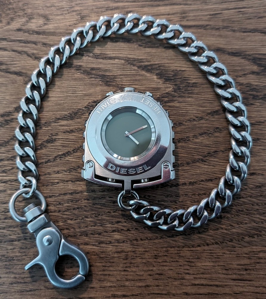 Diesel stainless steel pocket watch DZ-4108