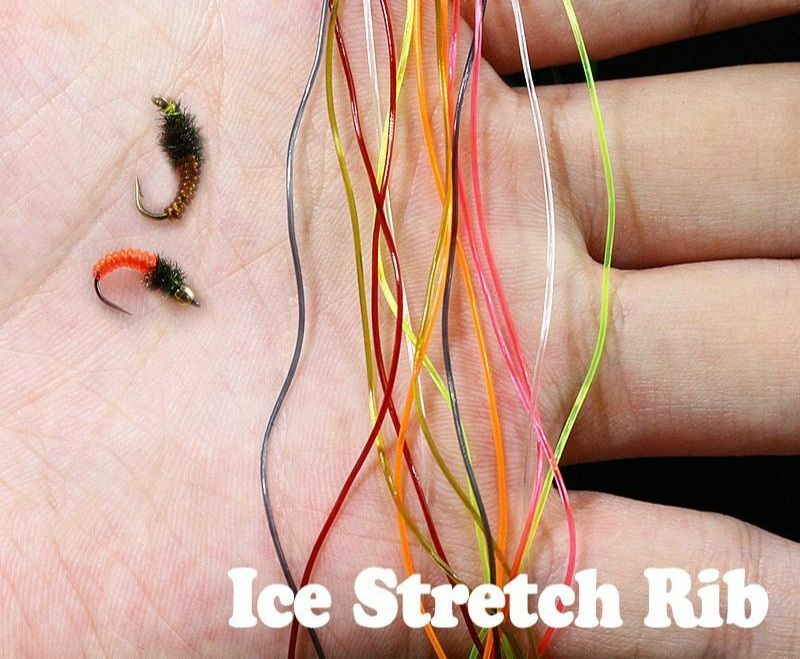 5 ярдов/мешок льда эластичной ребро тела надежном линия маленький нимфа мухи завязывание ребристый материал