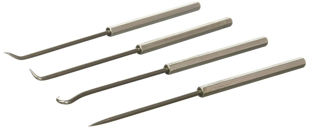 Wilde Tool 4-Piece Hook and Pick Set with Vinyl Pouch SHP904VP